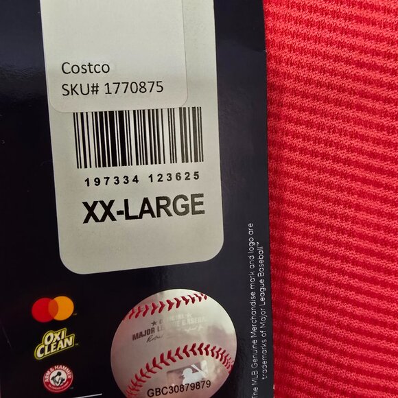 Washington Senators Men's Majestic SS 2 Button Polo Shirt Poly Red Sz 2XL NWT - Picture 4 of 7